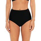High-Waisted Black Women's Beach Shorts (One Piece)