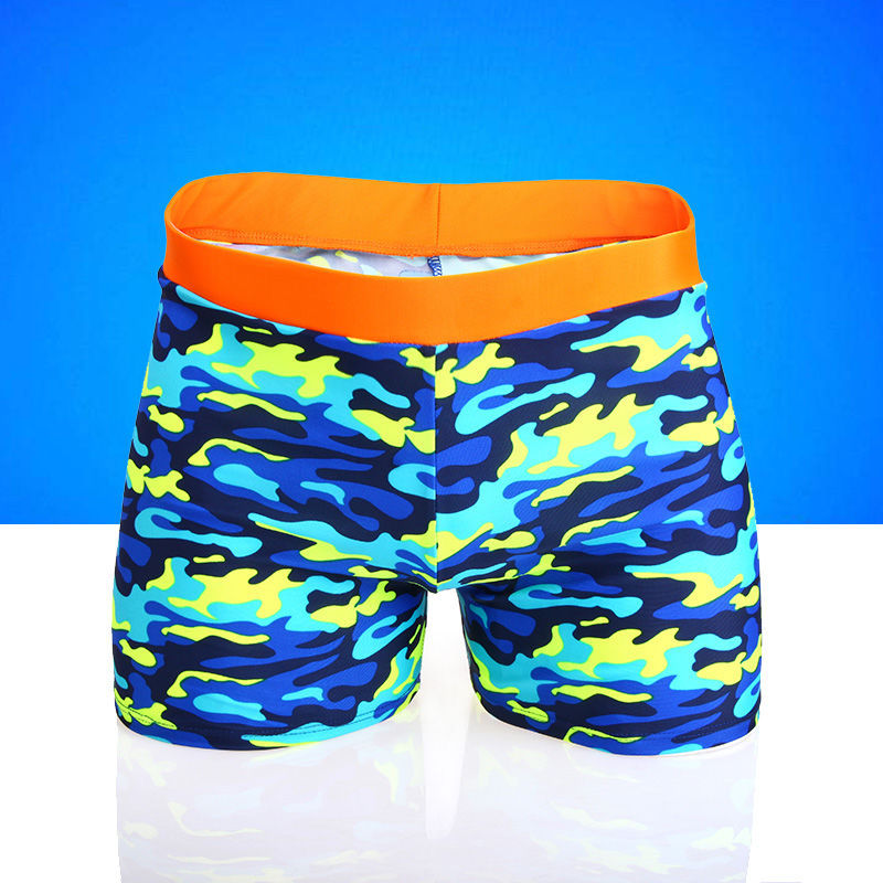 Children's Camo Print Swim Trunks