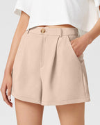 2024 Women's High-Waist Casual Shorts with Pockets