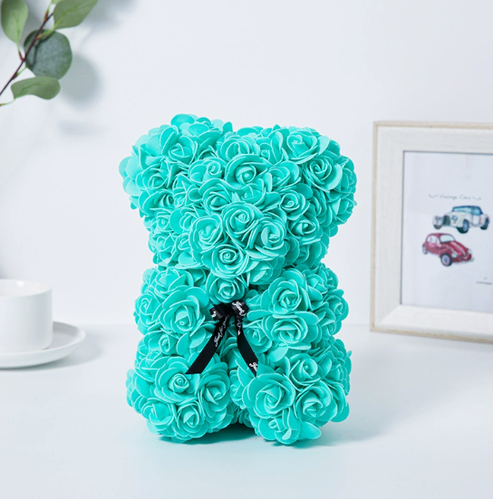 Rose Bear Teddy - Valentine's Day PE Foam Rose Bear | Home Decor