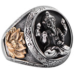 Vintage Thai Silver Elephant God Ring for Men | Jewelry