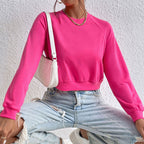 2023 New Women's Crop Top Casual Sweatshirt