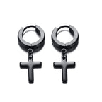 Stainless Steel Cross Earrings - Multiple Styles Available