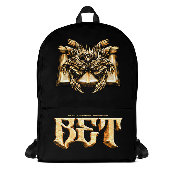 BET Christian Backpack - Biblically Empowered Transformation | Faith Streetwear