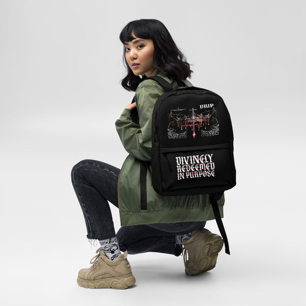 DRIP Christian Backpack - Divinely Redeemed In Purpose | Faith Streetwear
