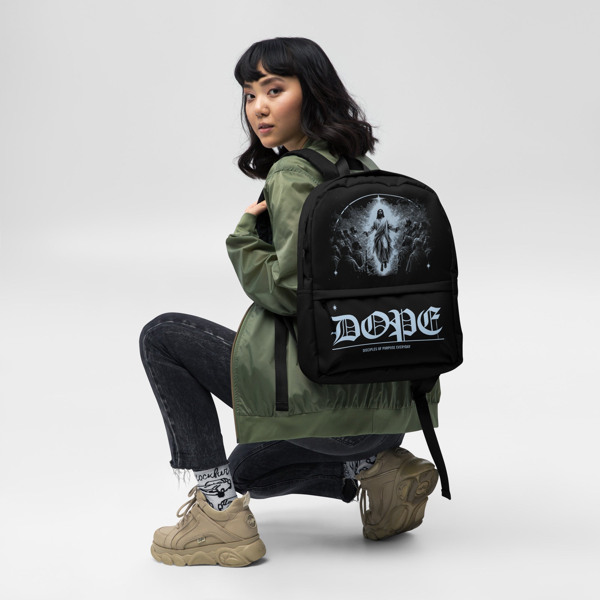 DOPE Christian Backpack - Disciples of Purpose Everyday | Faith Streetwear