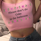 Printed Sleeveless Crop Top for Women