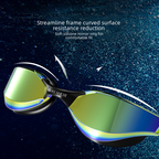 Mirrored Anti-Fog Racing Swim Goggles