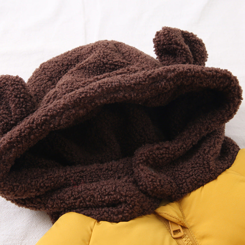 Cute Teddy Hat Cotton Jacket for Kids (Winter 2023)