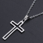 Titanium Steel Cross Necklace for Women - Christian Symbol | Christian Jewelry