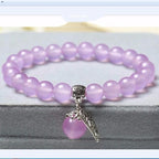 Handmade Cat's Eye Stone Crystal Bracelet