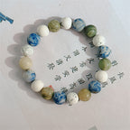 White Turquoise Collectible Bracelet with Rosary | Christian Jewelry
