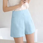 High Waist Chiffon Wide Leg Shorts for Women