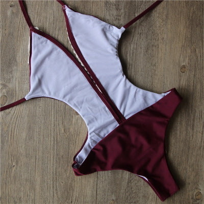 Lace Appliqué Cutout One-Piece Swimsuit
