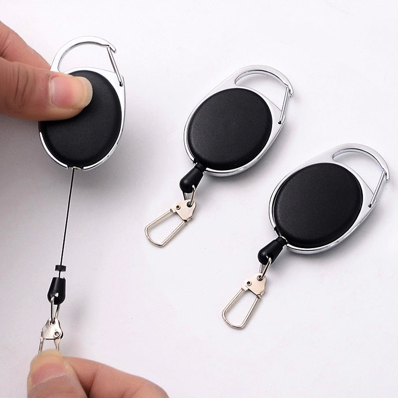 Retractable Keychain with Creative Steel Wire Rope | Accessory