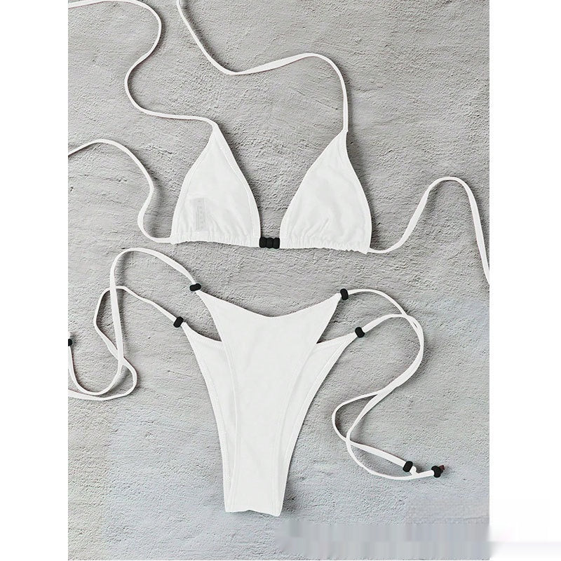 Black Micro String Bikini Set