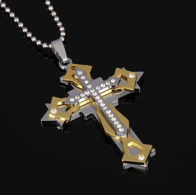2020 Titanium Steel Cross Necklace with Bible Pendant | Christian Jewelry
