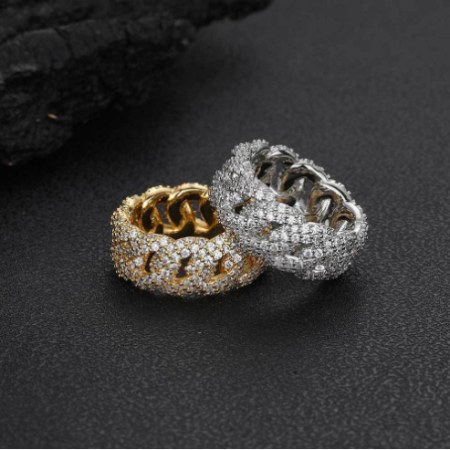 Delicate Cross-braided -encrusted Ring