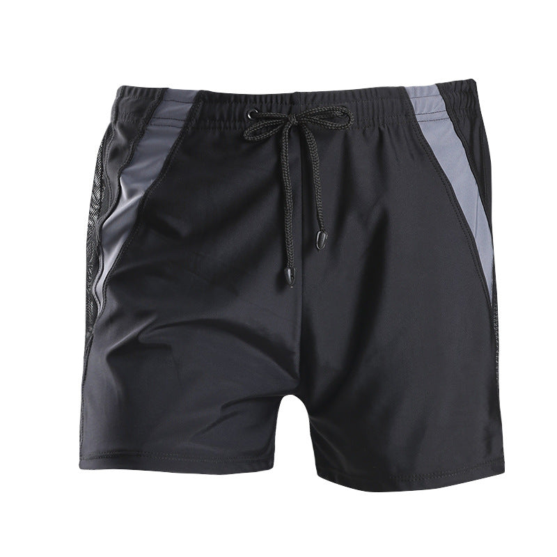 Men's Plus-Size Drawstring Swim Trunks