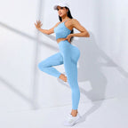 Seamless Yoga Shorts Set for Women