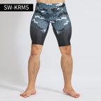 Men's Gradient Print Quick-Dry Swim Trunks