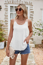 2024 Women's Sleeveless Floral Tank Top with Straps