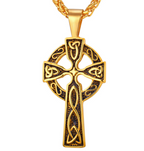Titanium Steel Cross Pendant with Vintage Necklace | Christian Jewelry
