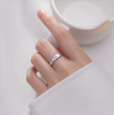Personalized Cute Kitten Adjustable Couple Rings | Jewelry