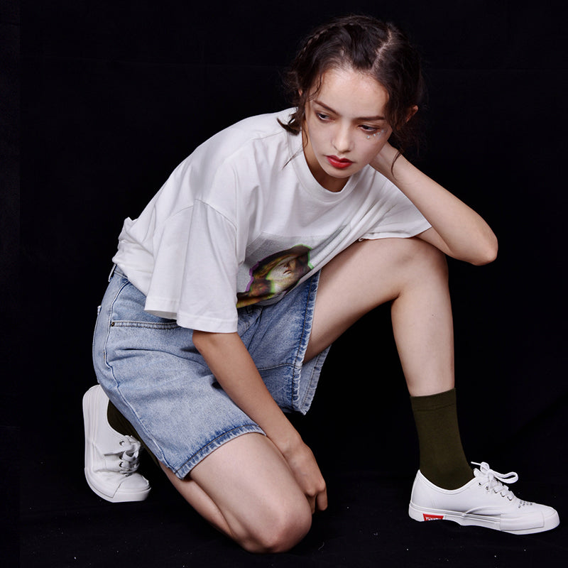 High-Waisted Denim Shorts for Women