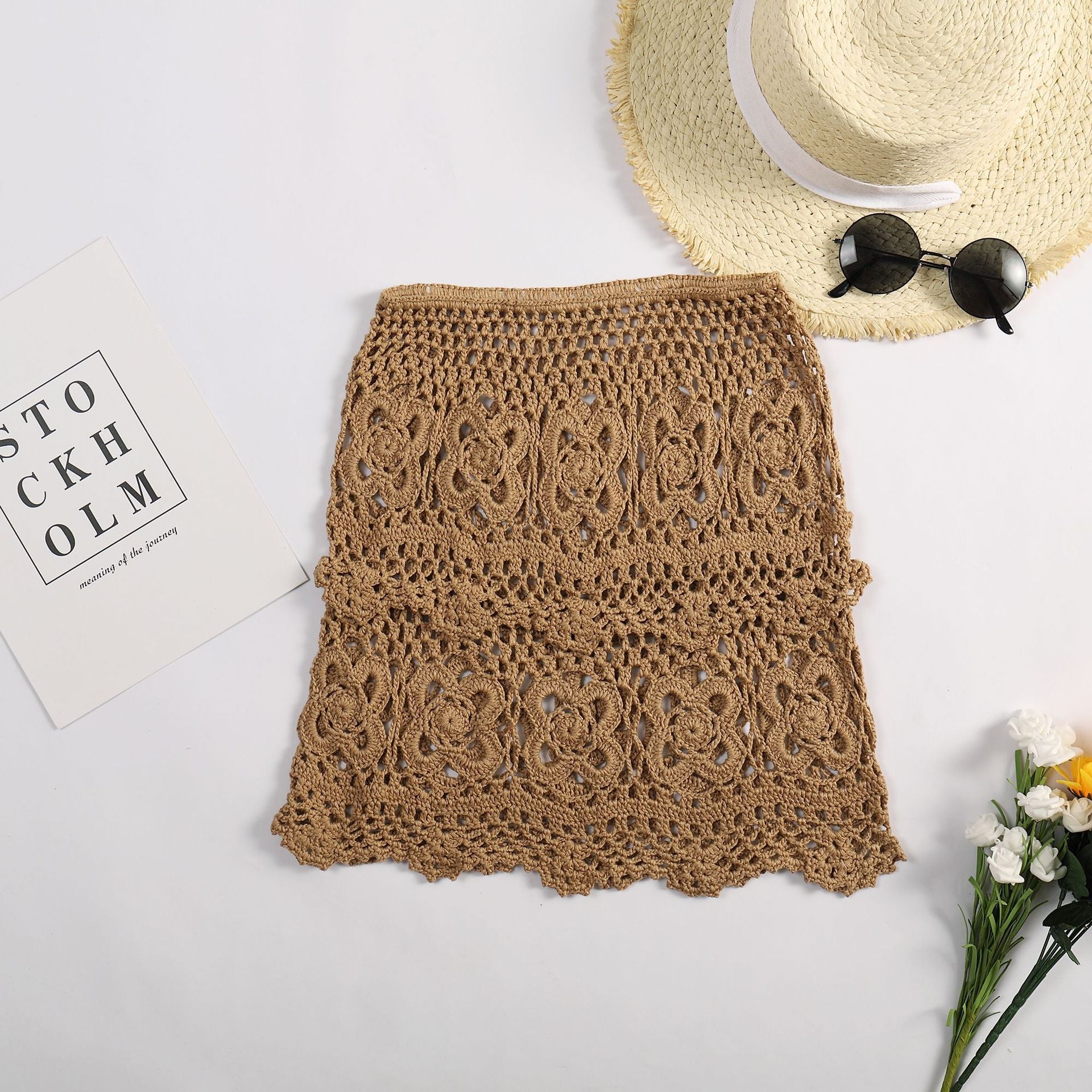 Crochet Bikini with Wrap Skirt