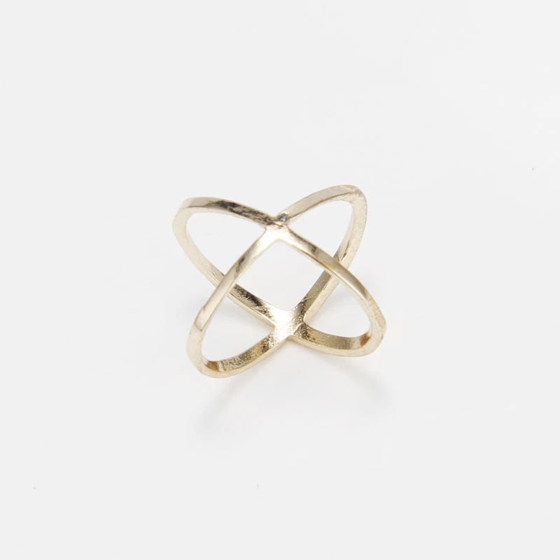 Cross Ring for Women - Hollow Design and Joint Finger