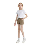 Y2K Style Girls' Casual Multi-Pocket Denim Shorts