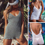 Hand-Crocheted Summer Knit Cover-Up for Sun Protection