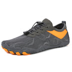 Grey Orange Barefoot Water Shoes