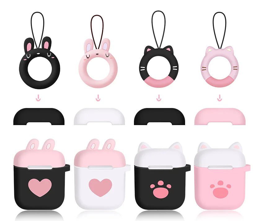 Cute Silicone Case for Apple AirPods 2 (Storage Box) | Accessory