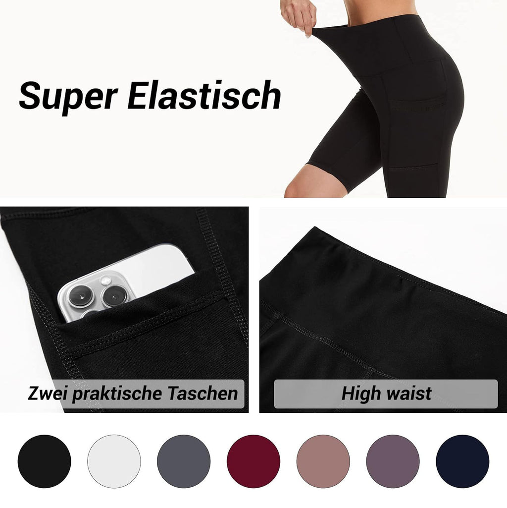 Women's High Waist Pocket Yoga Shorts