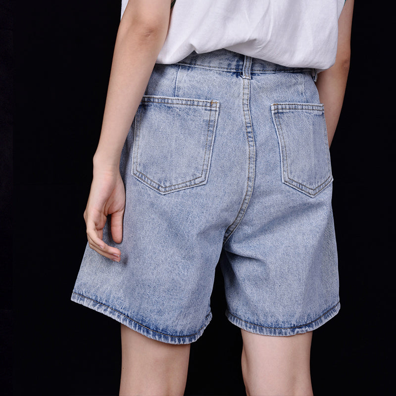 High-Waisted Denim Shorts for Women