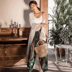 Bohemian Striped Lightweight Beach Cover-Up for Women