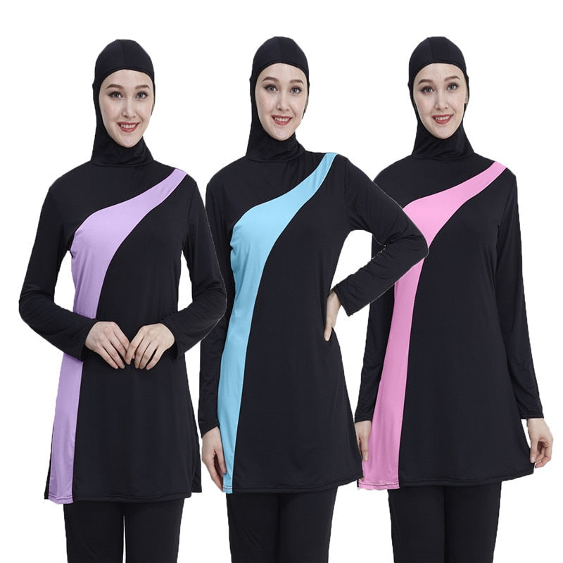 Women's Full-Coverage Modest Swimsuit Set