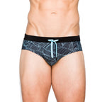 Men's Leaf Print Swim Briefs