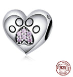 Silver Cute Cat and Dog Charm Collection