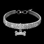 3-Row Rhinestone Pet Necklace for Small Dogs and Cats