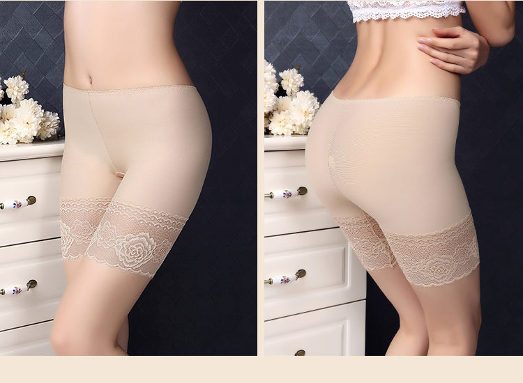 Seamless Lace Safety Shorts for Women (Ice Silk)