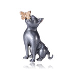Korean Cute Cartoon Dog Alloy Brooch - Versatile Accessory