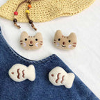 Cute Cat Bee Accessories Custom Brooch - Japanese Style