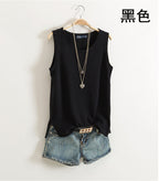 Plus Size Cotton Tank Top for Women - Summer Style