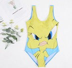 Cartoon One-Piece Swimsuits: Ice Cream, Lips, Watermelon