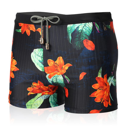 Men's Camouflage Boxer Swimming Trunks for Spring