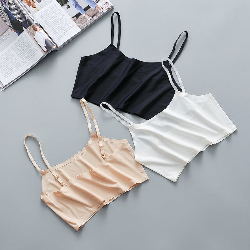 Seamless Ice-Silk Crop Camisole