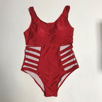 Plus Size Cut-Out One-Piece Swimsuit